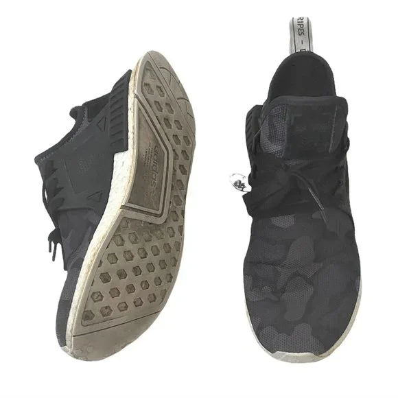 adidas | Shoes | Adidas Mens Nmd Xr Sneakers Shoes Size 1 Grey Camo Lace Up  | Poshmark